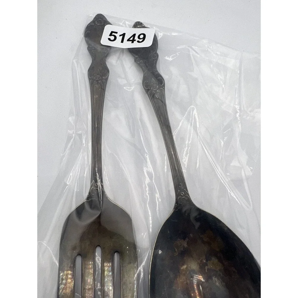 Vintage WM Rogers MFG‎ Co. Extra Plate Silverplated Fork & Spoon - Lot of 2